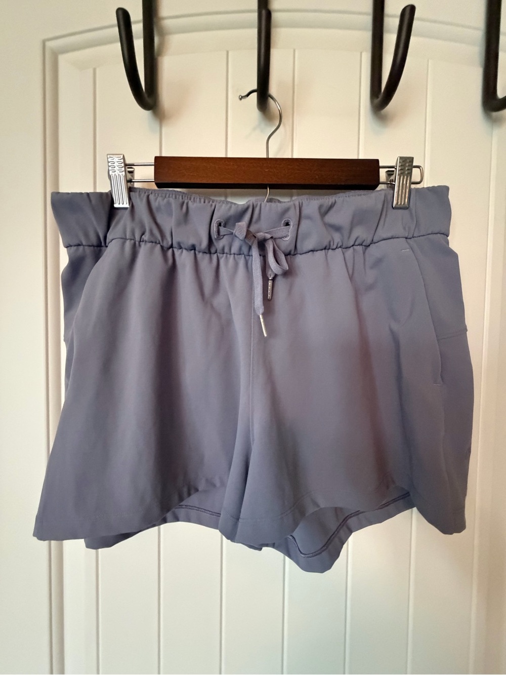 lululemon Pull-On High Rise Shorts Gray Blue Size 10